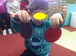 Βλέπουμε τη διαφορά του κύκλου από το οβάλ..("Σαν αυγό κυρία!")