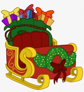 170 1700632 santa in his sleigh clipart at getdrawings front