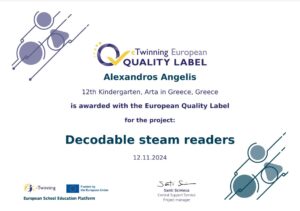 DECODABLE STEAM READER LABEL