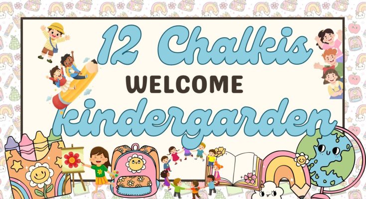 Back to School Presentation Slides in a Retro Doodle Style with Pastel Colors