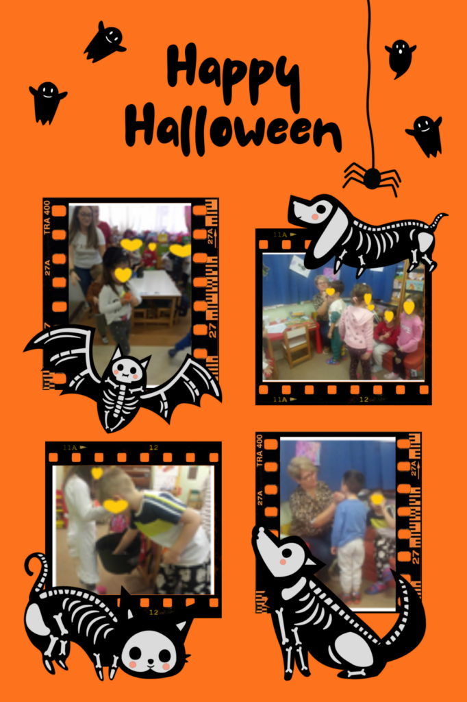 Orange Fun Halloween Photo Collage1