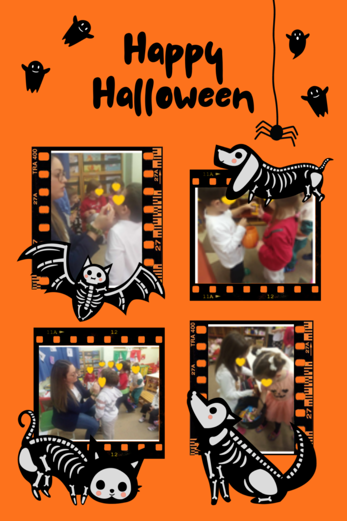 Orange Fun Halloween Photo Collage2