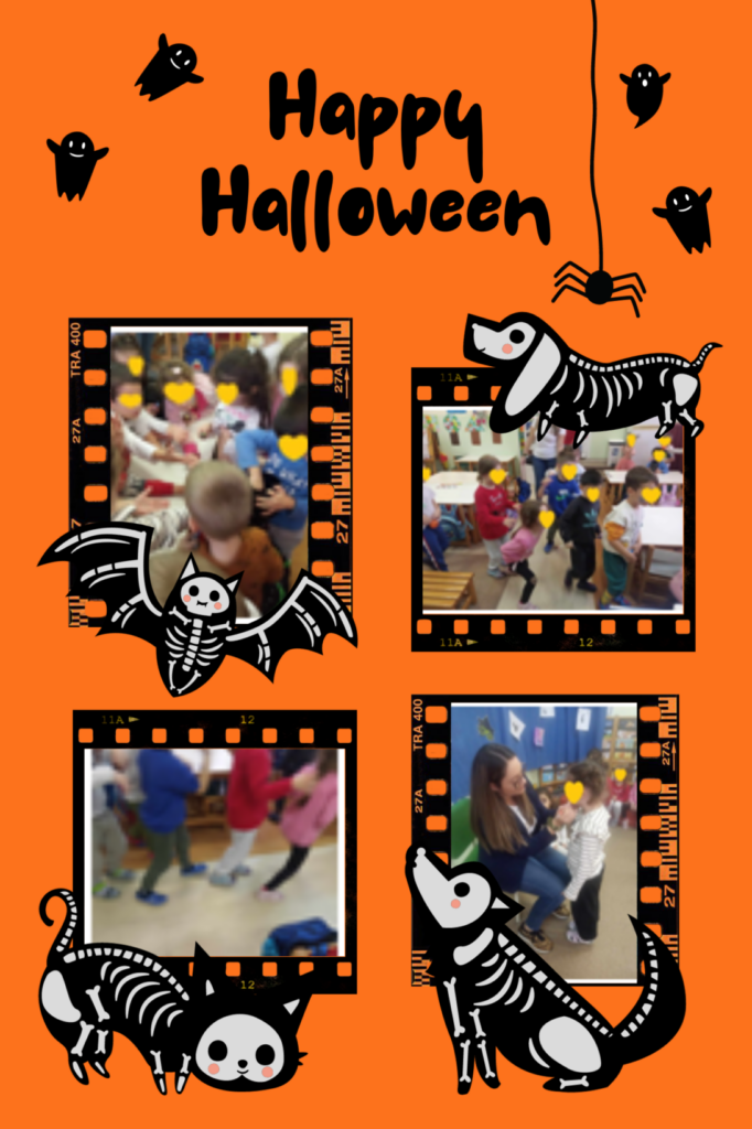 Orange Fun Halloween Photo Collage3