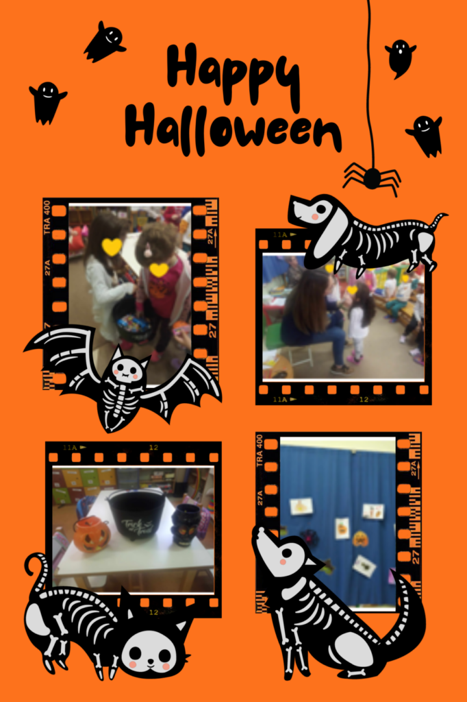 Orange Fun Halloween Photo Collage4