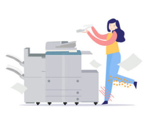 printing machine office equipment photocopy vector 47484157