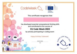 pupil certificate codeweek