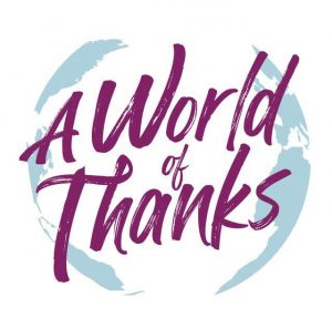 World of Thanks Logo with Lymphoma Atlantic