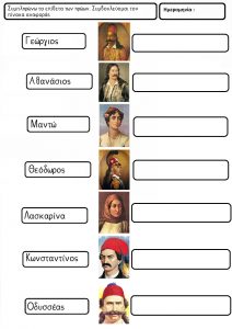 τα επίθετα των ηρώων