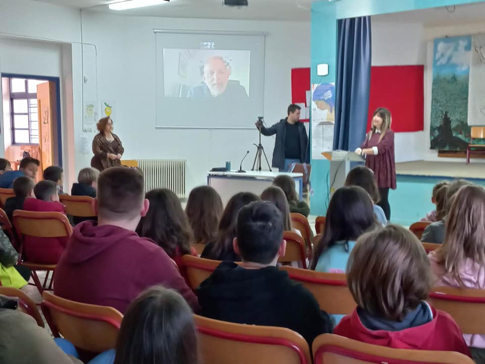 Διαδικτυακή γνωριμία με τον πολυαγαπημένο συγγραφέα Βαγγέλη Ηλιόπουλο