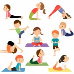 kids yoga cartoon images