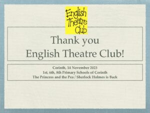 Thank you English Theatre Club