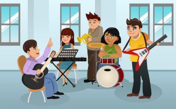 students-music-class-vector-illustration-learning-instrument-72865851