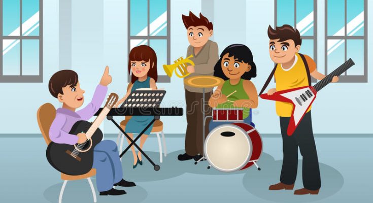 students-music-class-vector-illustration-learning-instrument-72865851