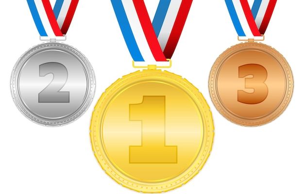 medallas oro plata bronce cintas 91756 729