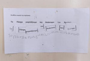 ti giortazoyme to Pascha synthesh protashs