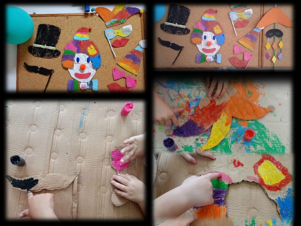 κλόουν χαρτόκουτα