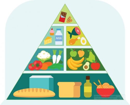 healthy food pyramid current version clipart 33726