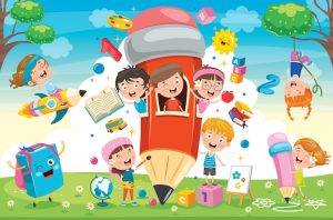 cute children playing pencil house 29937 4273