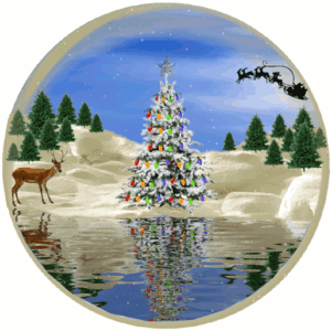 148423 Animated Christmas Scene