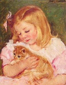 1.Mary Cassatt 1844 1926 Sara holding a cat