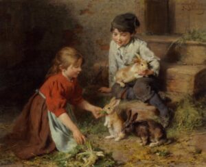 3.felix schlesinger feeding the rabbits