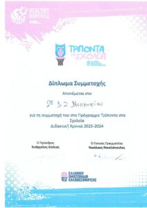 ΤΡΙΠΟΝΤΑ ΣΤΑ ΣΧΟΛΕΙΑ 2024