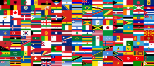 Collection national flags