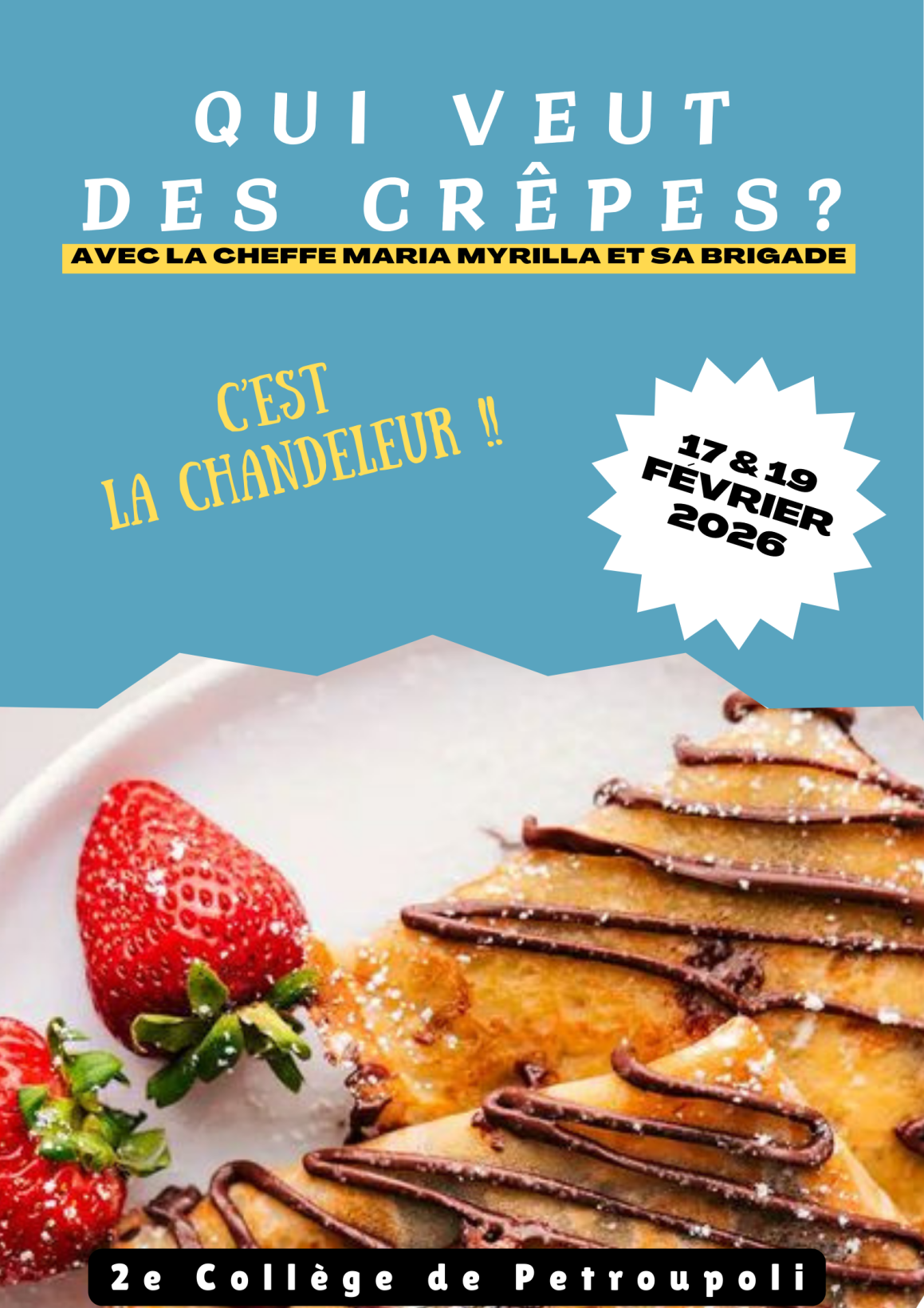 ΑΦΙΣΑ ΓΙΑ ΤΗΝ ΗΜΕΡΑ ΚΡΕΠΑΣ ΣΤΟ 2ο ΓΥΜΝΑΣΙΟ ΠΕΤΡΟΥΠΟΛΗΣ