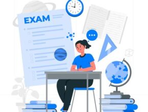 college entrance exam concept illustration 114360 13742