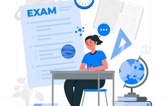 college entrance exam concept illustration 114360 13742