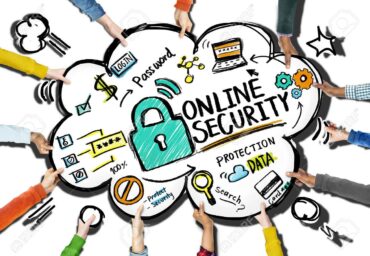 38482870 online security protection internet safety support team concept