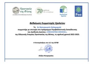 Eco Schools Certificate