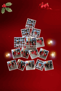 Red Modern Christmas Gallery Photo Collage