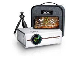 Yaber V5 Mini Projector HD 720p Native resolution 7500 Lumens 80001 Contrast Bluetooth 5.0 WiFi με Θήκη Τρίποδο Main Image