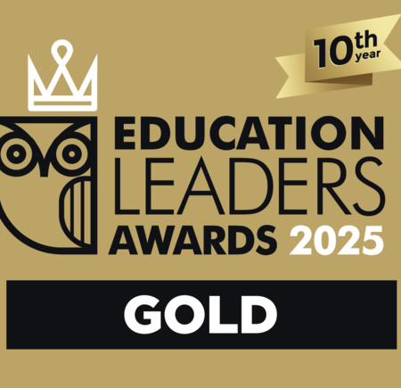 Education Leaders Awards sticker 2025 gold