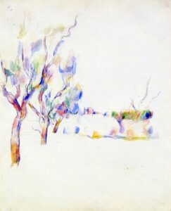 almond trees in provence 1900