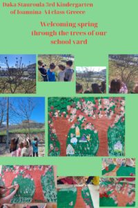 Welcoming spring in the trees of our school yard