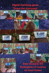 Digital matching game Dress the Astronaut11 little inventors