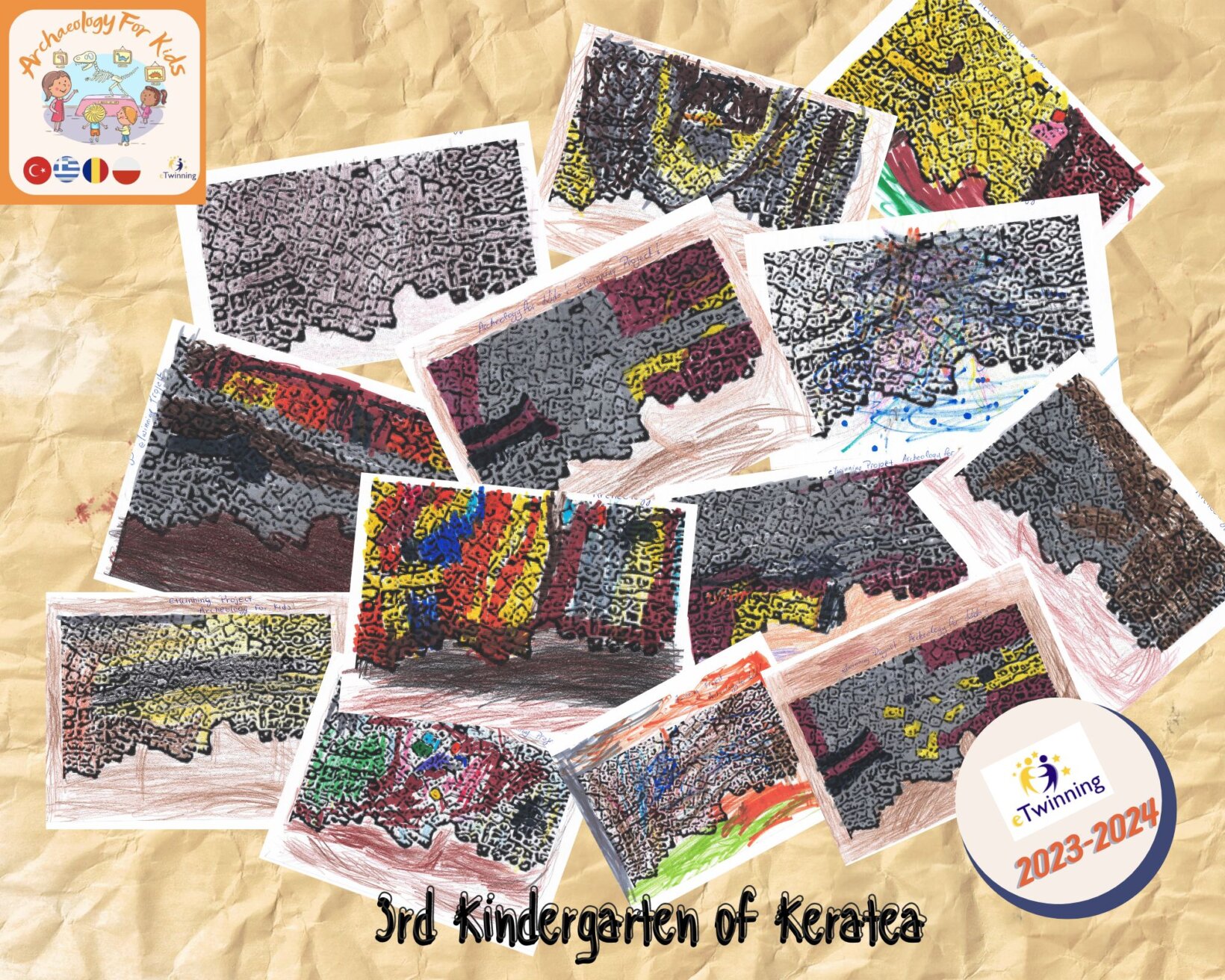 Archeology for Kids Mosaic 3rd Kindergarten of Keratea