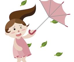 girl-hold-upturned-umbrella