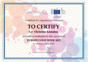 Code Week 2022 koutalou