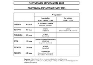 programma eksetaseon 2023 a taksi