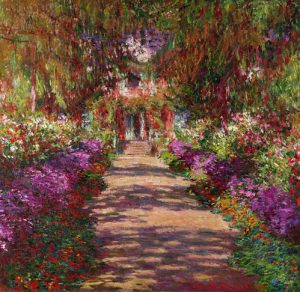 a pathway in monets garden giverny claude monet