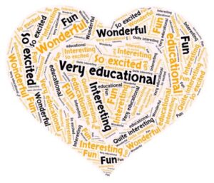 parent evaluation word cloud