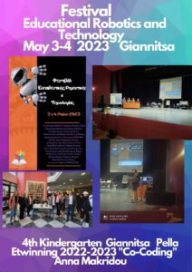 4th Kindergarten of Giannitsa Etwinning 2022 2023 Co Coding Festival of Educational Robotics and Technology May 3 4 Giannitsa