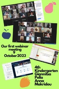 Our first webinar meeting 9 October