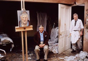 David Hockney painted by Lucian Freud