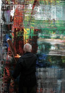 Gerhard Richter -art in the making