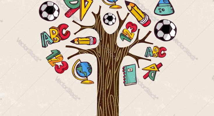 education pencil tree concept for school learning vector 21203291