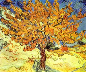 Vincent-van-Gogh_-Mulberry-Tree_-October-1889_-Oil-on-canvas_-Private-collection-μουριά
